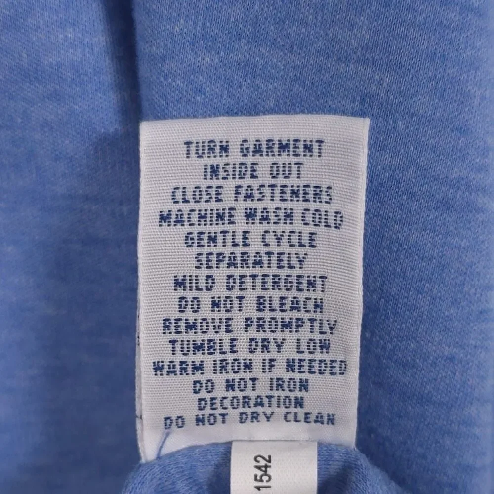 POLO RALPH LAUREN Pima Soft Touch Long Sleeve Blue Polo Shirt LARGE Suede Detail
